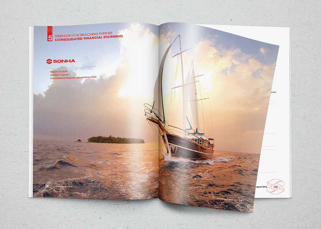 SƠN HÀ - Thiết kế báo cáo thường niên cho Công ty Sơn Hà